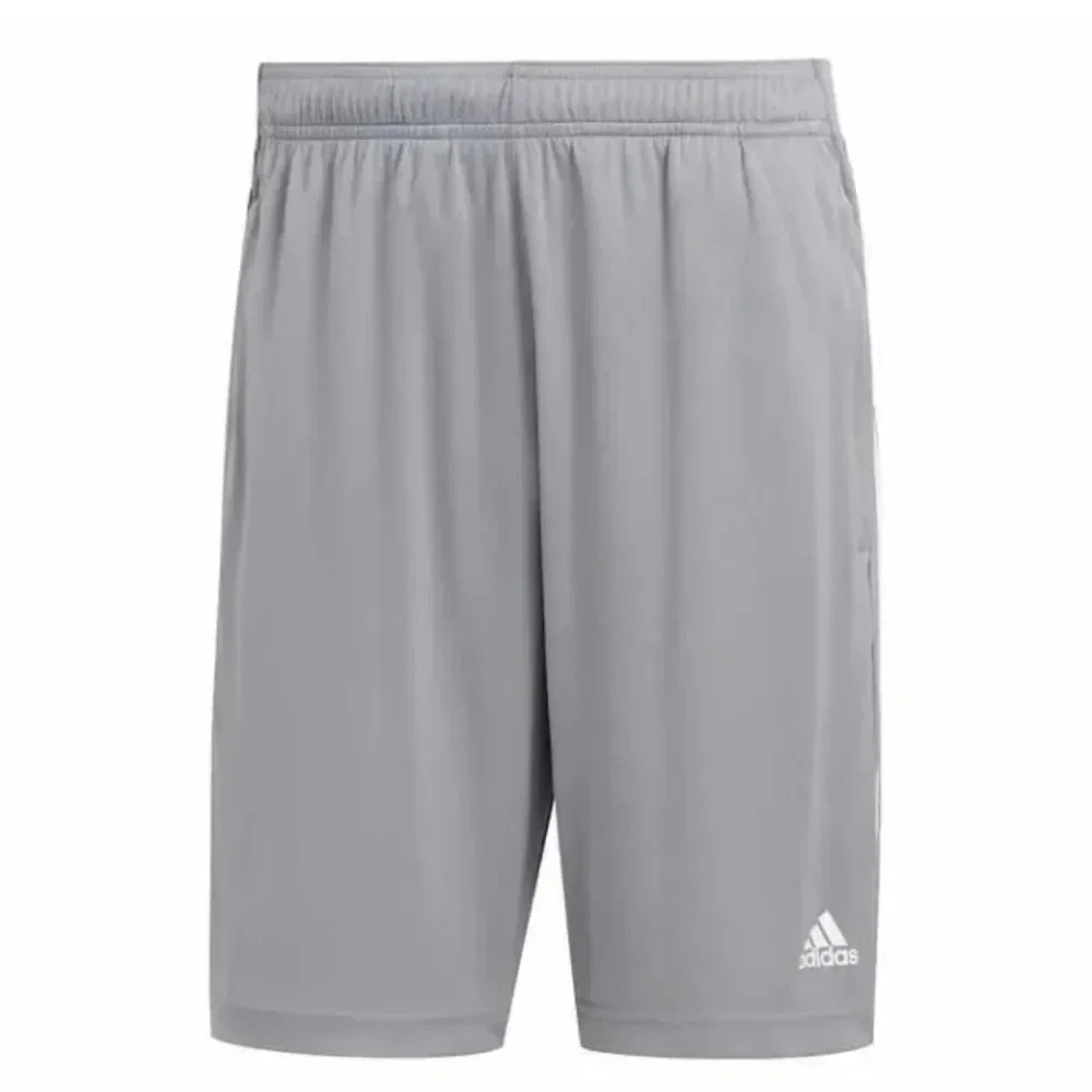 ADIDAS Men's 3-Stripe Logo 2-Zipper Pocket Shorts 3 Pair Black Blue Gray…